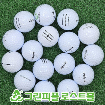 볼빅 2p&3p 화이트 혼합 B+급 로스트볼 16개
